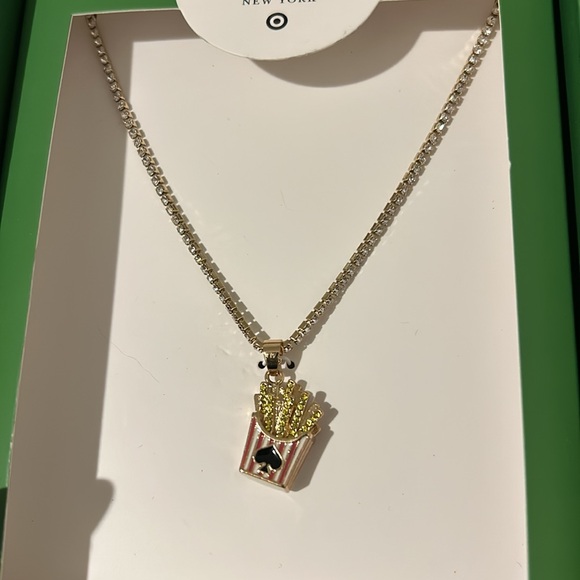 kate spade Jewelry - Kate Spade x Target Necklace French Fry Pendant NEW!